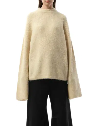 Entire Studios Heavy Knit Sweater in Vanilla Beige | Thumbnail 1