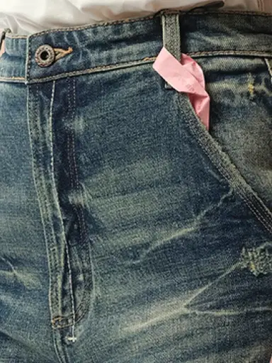 FAX COPY EXPRESS Vintage Washed Straight-cut Jeans | Thumbnail 2 FAX COPY EXPRESS Vintage Washed Straight-cut Jeans | Thumbnail 2