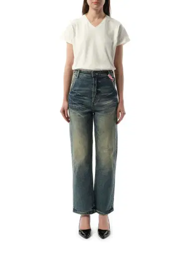 FAX COPY EXPRESS Vintage Washed Straight-cut Jeans | Thumbnail 4 FAX COPY EXPRESS Vintage Washed Straight-cut Jeans | Thumbnail 4