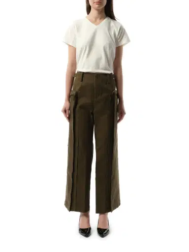 FAX COPY EXPRESS Oversized Cargo Pants in Olive Green | Thumbnail 4 FAX COPY EXPRESS Oversized Cargo Pants in Olive Green | Thumbnail 4