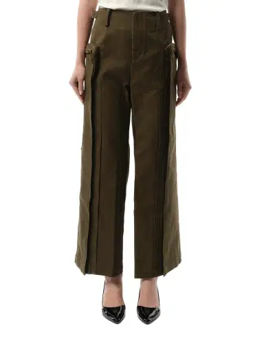 FAX COPY EXPRESS Oversized Cargo Pants in Olive Green | Thumbnail 1 FAX COPY EXPRESS Oversized Cargo Pants in Olive Green | Thumbnail 1