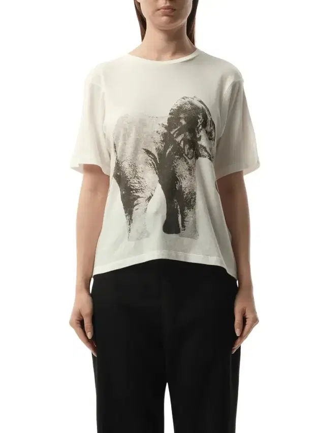 FAX COPY EXPRESS Elephant Printed T-shirt