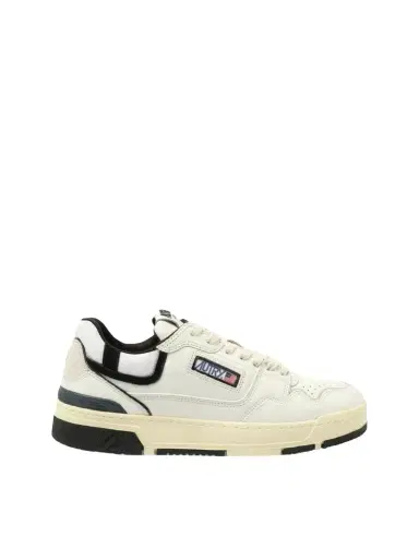 Autry Clc Low Sneakers in White/black White | Thumbnail 1