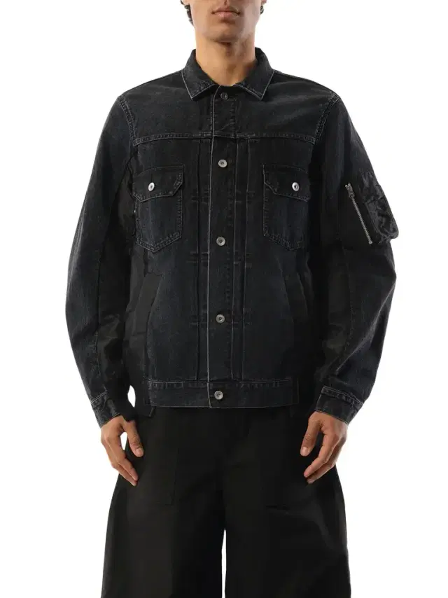Denim Nylon Twill Jacket