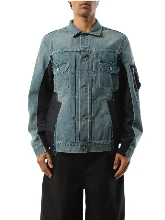Denim Nylon Twill Jacket
