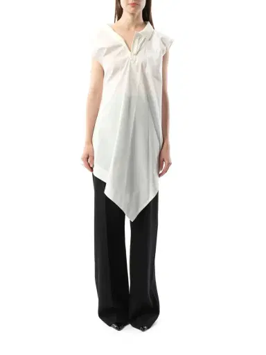 Sacai Cotton Poplin Polo Shirt | Thumbnail 4 Sacai Cotton Poplin Polo Shirt | Thumbnail 4