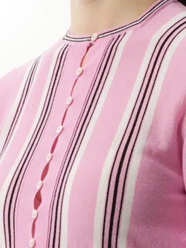 Jacquemus Le Cardigan Spiaggia in Pink/multicolour | Thumbnail 2