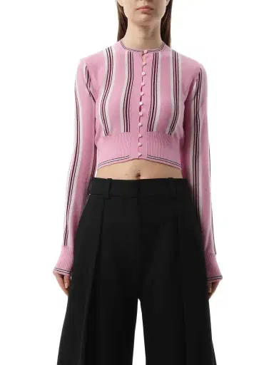 Jacquemus Le Cardigan Spiaggia in Pink/multicolour | Thumbnail 1