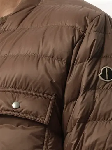 Rick Owens Rick Owens x Moncler Padded Outershirt in | Thumbnail 2 Rick Owens Rick Owens x Moncler Padded Outershirt in | Thumbnail 2