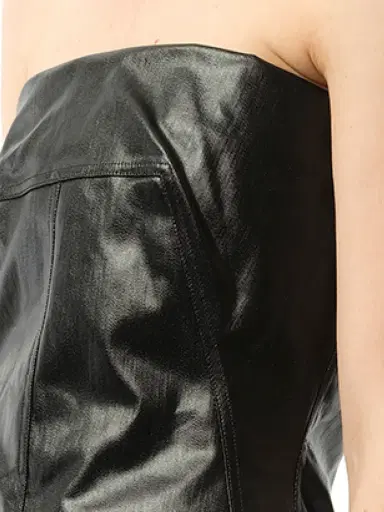 Rick Owens Coated Denim Bustier Mini Dress | Thumbnail 2 Rick Owens Coated Denim Bustier Mini Dress | Thumbnail 2