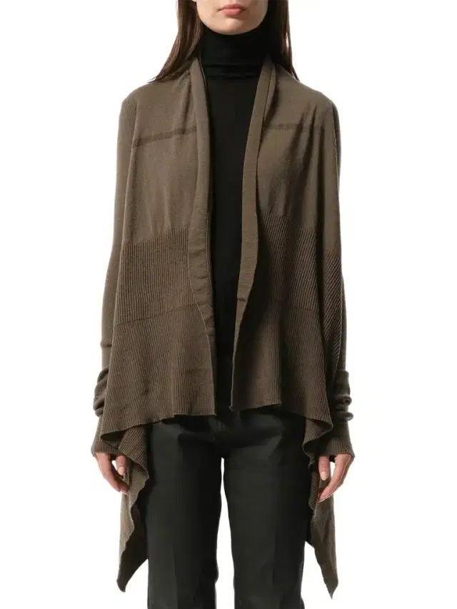 Rick Owens Medium Wrap Cardigan in Dust Brown
