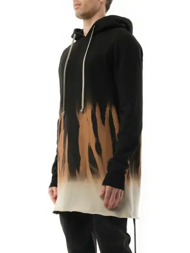 RICK OWENS DRKSHDW Drawstring Hoodie in Black/terra Black | Thumbnail 5