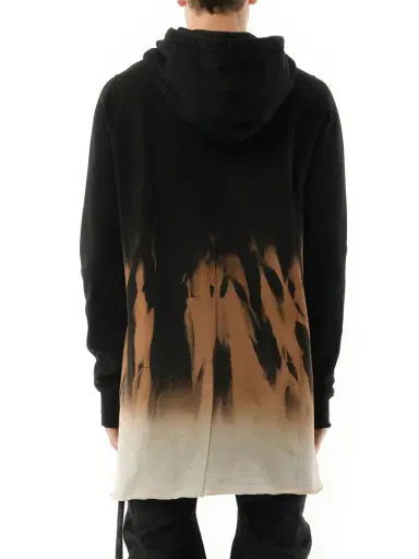 RICK OWENS DRKSHDW Drawstring Hoodie in Black/terra Black | Thumbnail 6