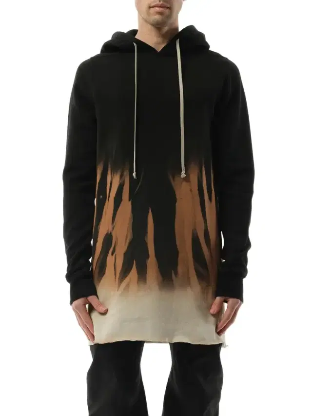 RICK OWENS DRKSHDW Drawstring Hoodie in Black/terra Black