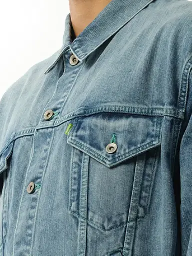 DOUBLET Care Denim Jacket in Indigo Blue | Thumbnail 2