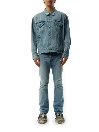 DOUBLET Care Denim Jacket in Indigo Blue | Thumbnail 4