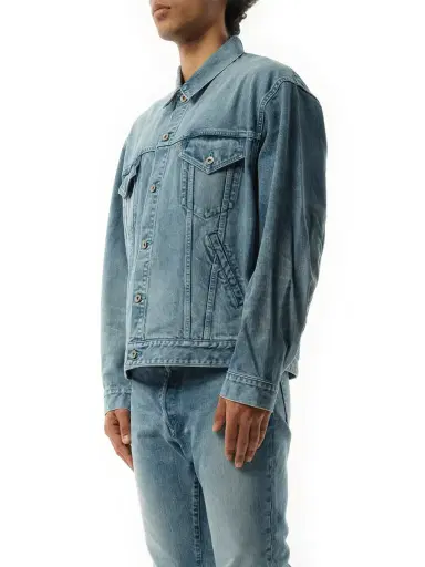 DOUBLET Care Denim Jacket in Indigo Blue | Thumbnail 5
