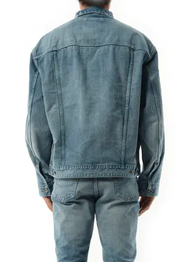 DOUBLET Care Denim Jacket in Indigo Blue | Thumbnail 6