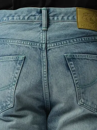 DOUBLET Care Denim Pants in Indigo Blue | Thumbnail 2