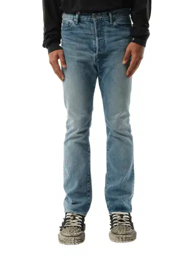 DOUBLET Care Denim Pants in Indigo Blue | Thumbnail 1