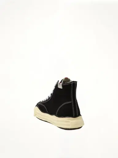 Maison MIHARA YASUHIRO Peterson OG Vintage High Top Sneaker in Black/white Black | Thumbnail 2