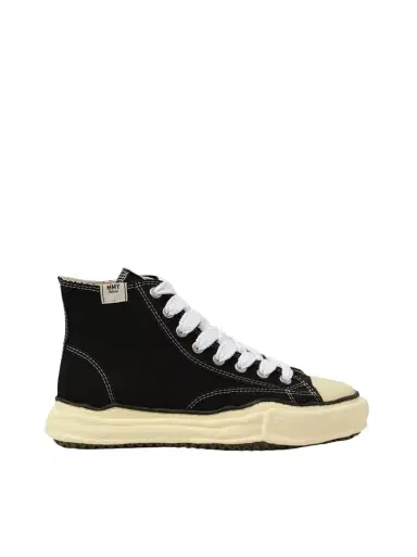 Maison MIHARA YASUHIRO Peterson OG Vintage High Top Sneaker in Black/white Black | Thumbnail 1