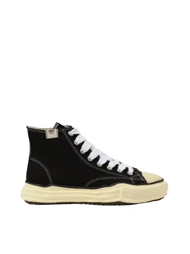 Maison MIHARA YASUHIRO Peterson OG Vintage High Top Sneaker in Black/white Black