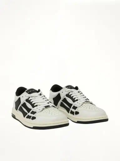 AMIRI Skeleton Low Top Sneaker in White/black White | Thumbnail 3 AMIRI Skeleton Low Top Sneaker in White/black White | Thumbnail 3
