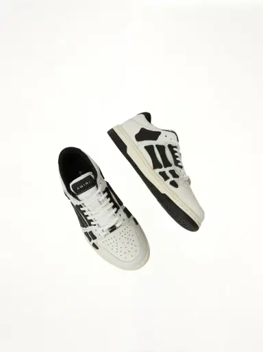AMIRI Skeleton Low Top Sneaker in White/black White | Thumbnail 4 AMIRI Skeleton Low Top Sneaker in White/black White | Thumbnail 4