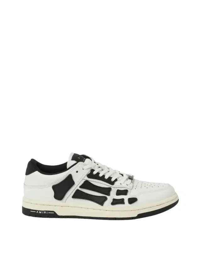 AMIRI Skeleton Low Top Sneaker in White/black White