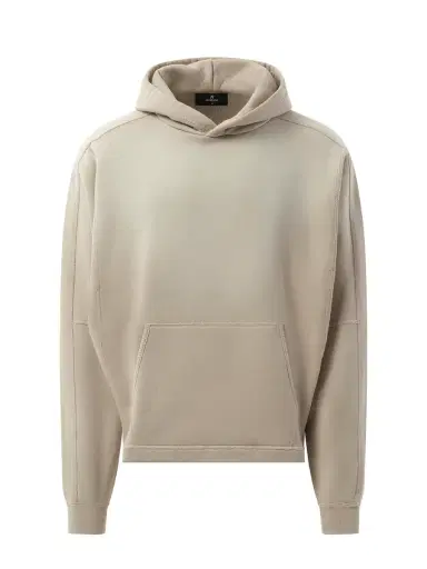 Represent Step Hem Hoodie in Oat Brown | Thumbnail 3