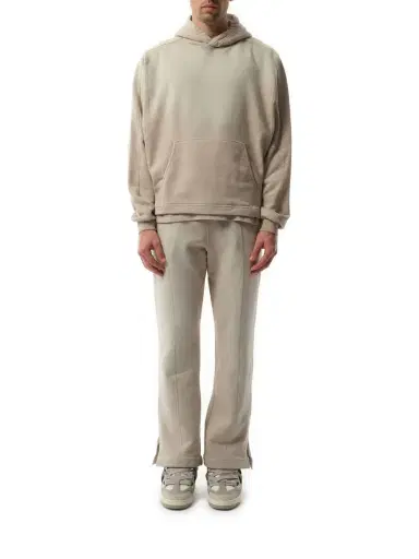 Represent Step Hem Hoodie in Oat Brown | Thumbnail 4