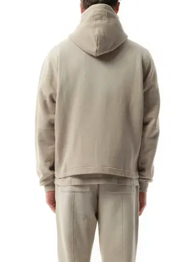 Represent Step Hem Hoodie in Oat Brown | Thumbnail 6