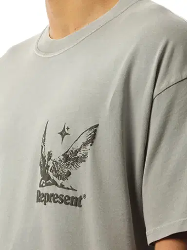 Represent Spirits of Summer T-shirt in Mist Grey | Thumbnail 2 Represent Spirits of Summer T-shirt in Mist Grey | Thumbnail 2