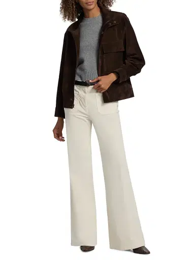 Nili Lotan Women's Florence Flared Cotton-Blend Corduroy Pants | Thumbnail 2 Nili Lotan Women's Florence Flared Cotton-Blend Corduroy Pants | Thumbnail 2