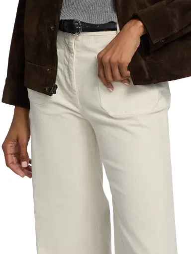 Nili Lotan Women's Florence Flared Cotton-Blend Corduroy Pants | Thumbnail 6 Nili Lotan Women's Florence Flared Cotton-Blend Corduroy Pants | Thumbnail 6