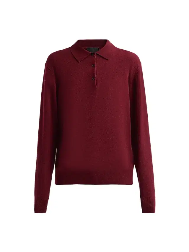 Nili Lotan Women's Jovan Cashmere Polo Sweater - Burgundy