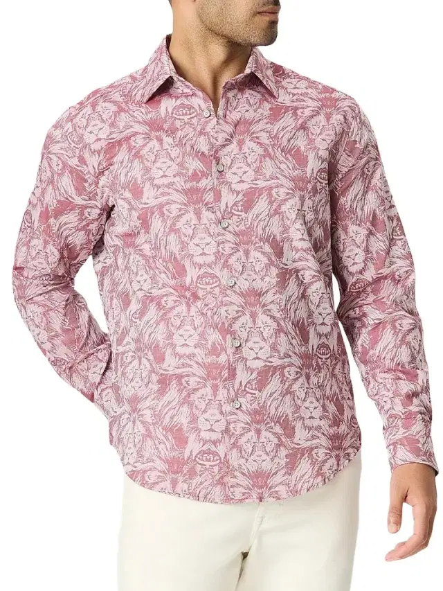 Robert Graham Men's Dubois Cotton Woven Shirt