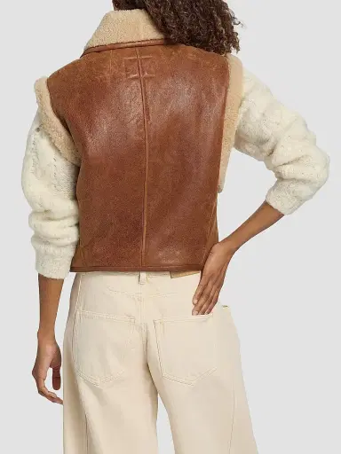 Isabel Marant Women's Alime Leather & Shearling Vest | Thumbnail 5 Isabel Marant Women's Alime Leather & Shearling Vest | Thumbnail 5