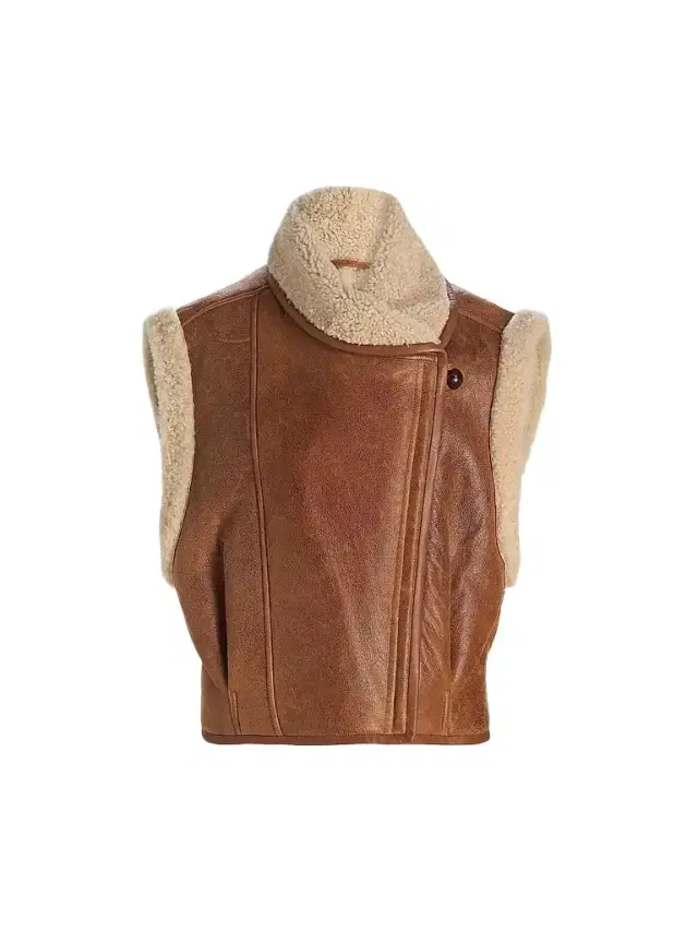 Isabel Marant Women's Alime Leather & Shearling Vest