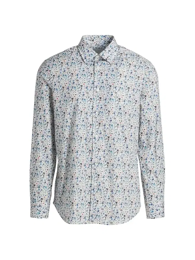 Paul Smith Men's Floral Cotton Regular-Fit Shirt
