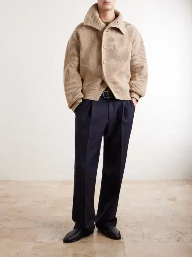 Dries Van Noten Ribbed Wool Cardigan | Thumbnail 2 Dries Van Noten Ribbed Wool Cardigan | Thumbnail 2