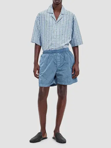 Bottega Veneta Men's Intrecciato Crinkled Swim Shorts | Thumbnail 2