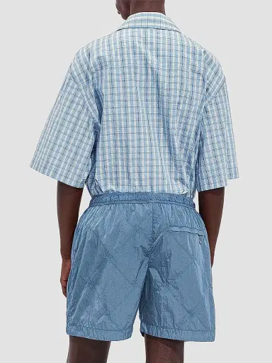 Bottega Veneta Men's Intrecciato Crinkled Swim Shorts | Thumbnail 4
