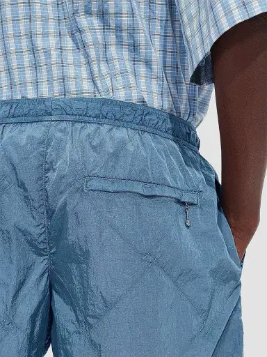 Bottega Veneta Men's Intrecciato Crinkled Swim Shorts | Thumbnail 5