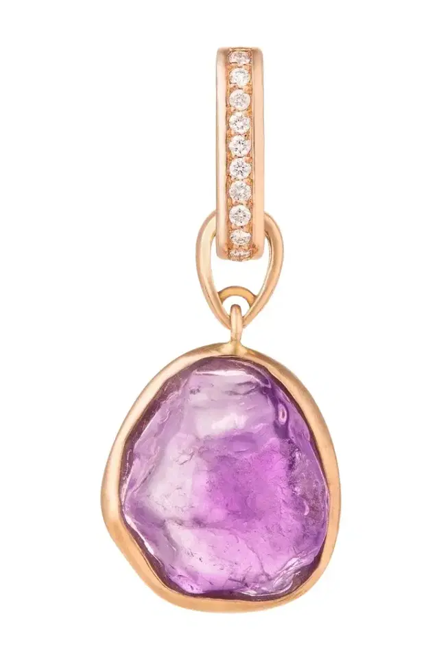 CLARA CHEHAB Amethyst Diamond Medium Liberté Charm
