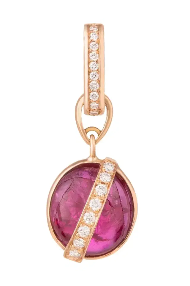 CLARA CHEHAB Ruby Diamond Liberté Charm