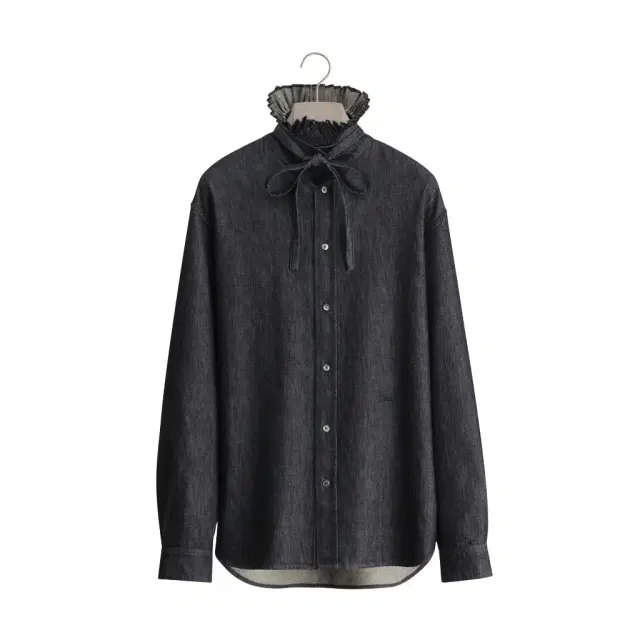 Dior Shirt with Pleated Stand Collar, Comfortable Fit