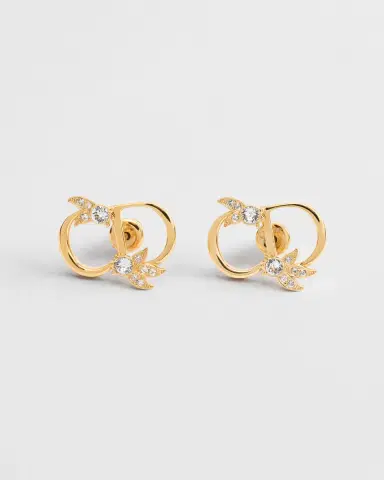 Dior CD Mini Lily Stud Earrings | Thumbnail 2 Dior CD Mini Lily Stud Earrings | Thumbnail 2