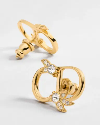 Dior CD Mini Lily Stud Earrings | Thumbnail 3 Dior CD Mini Lily Stud Earrings | Thumbnail 3